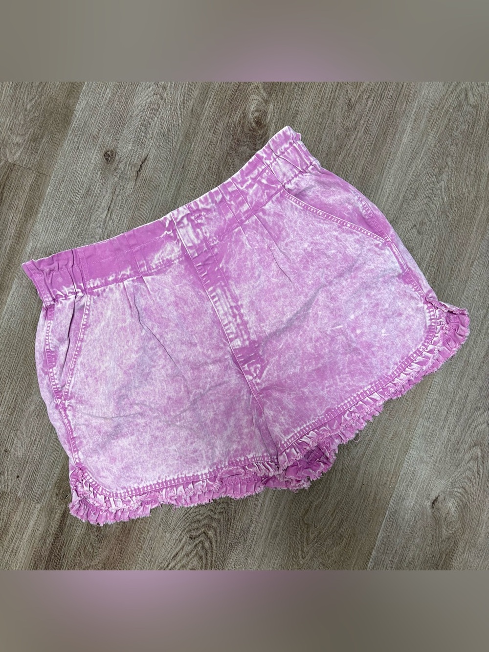 tgla Ruffle Shorts Pink